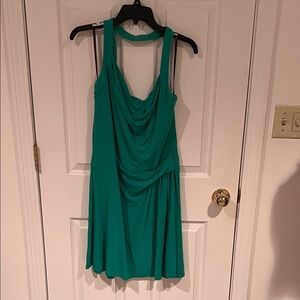 Laundry by Design Teal Draped Mini Dress